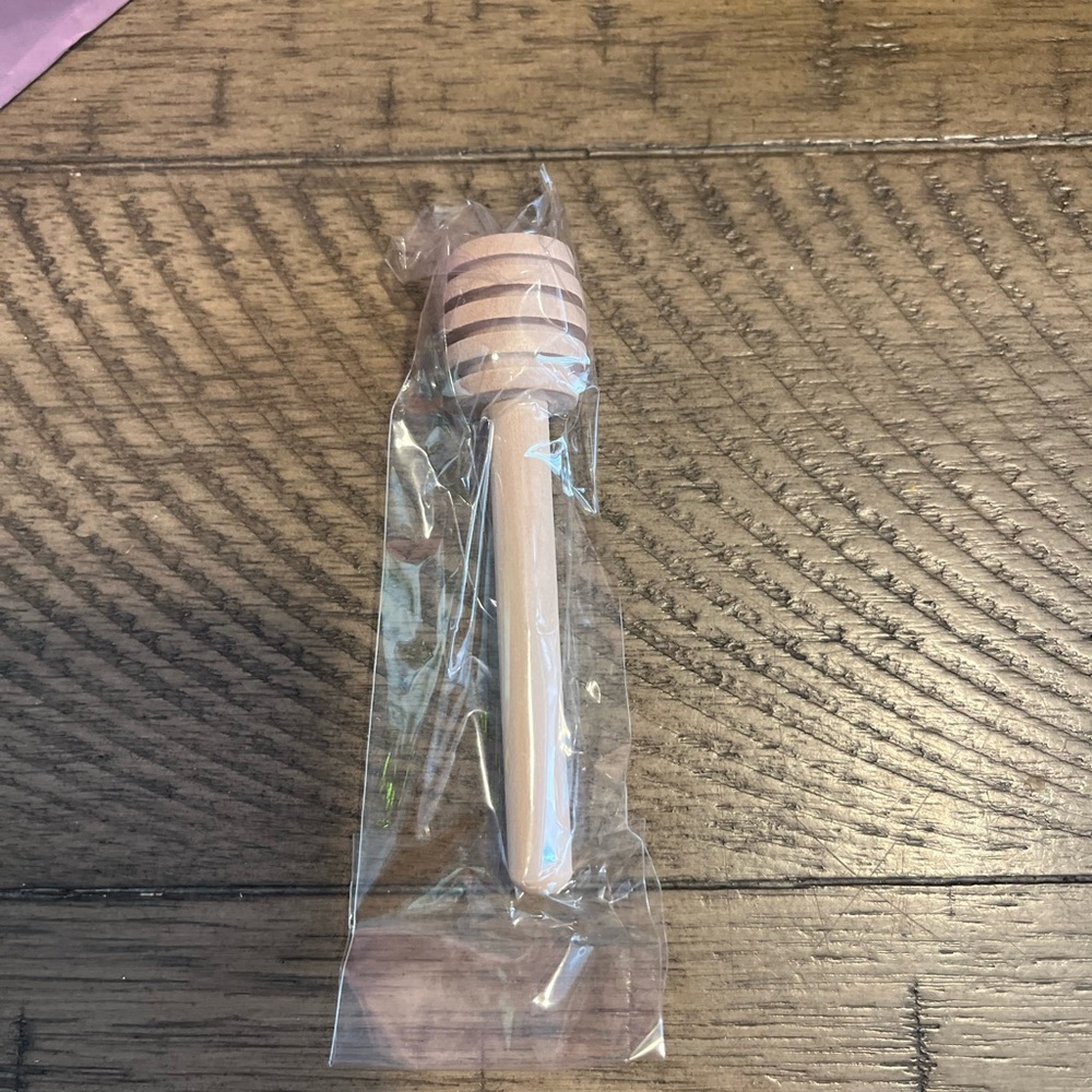 Wooden honey dipper stick